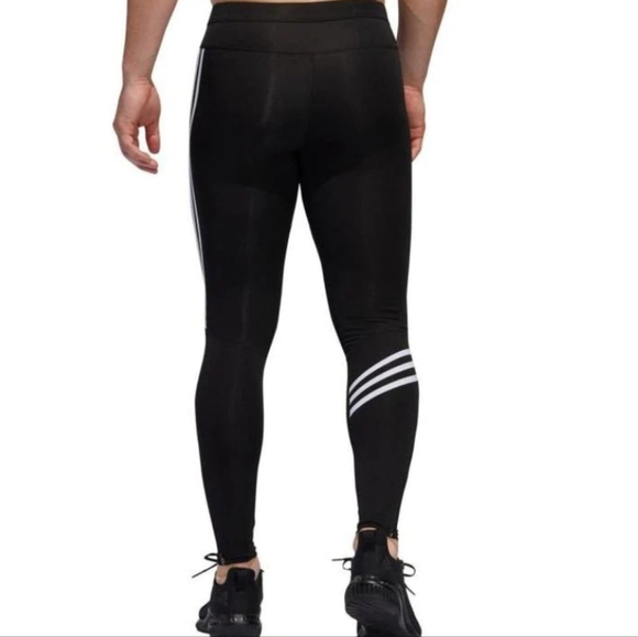 adidas Otr 3s Tight Casual Sports Training Gym Pants/Trousers/Joggers Black - Picture 7 of 8